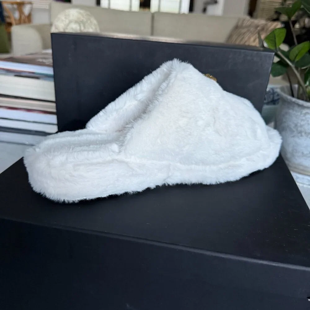 VERSACE‎ Medusa Men's Faux White Slippers, sizes 43